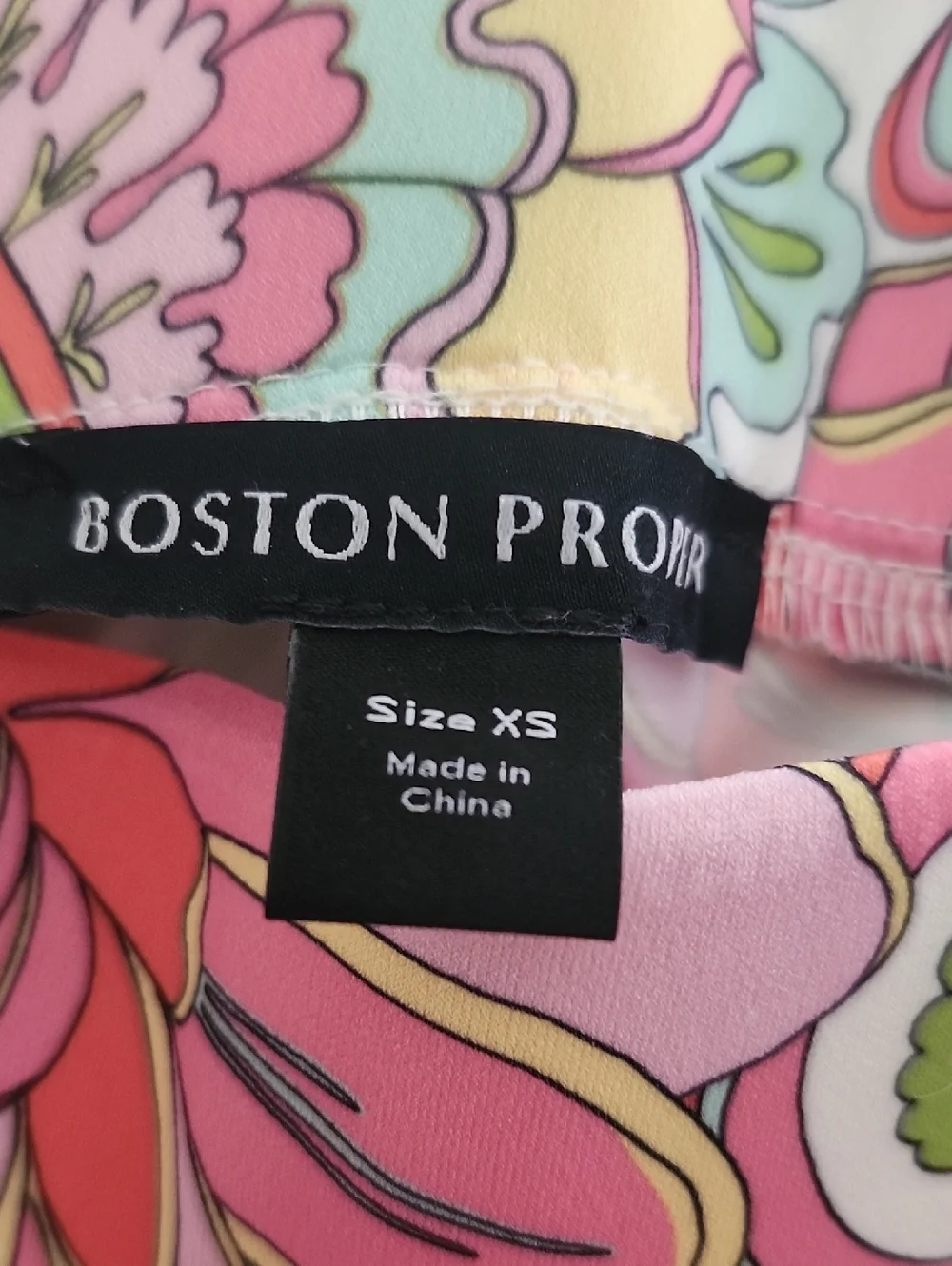 Boston Proper Floral Explosion Palazzo Pants, Stretchy, XS